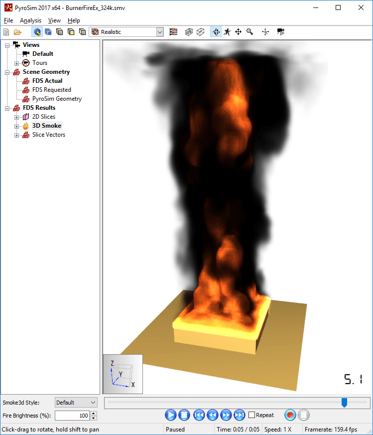 results scrn rendering fire hardware